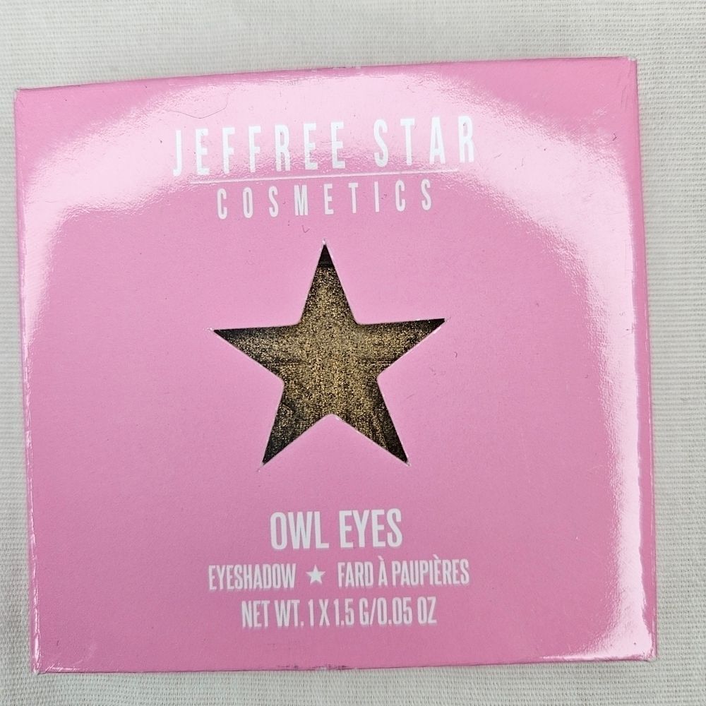 Jeffree Star Cosmetics Artistry Single Eyeshadow Owl Eyes Metallic Gold NIB